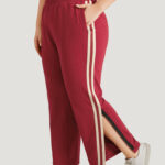 Two Tone Pocket Split Side Elastic Waist Sweatpants